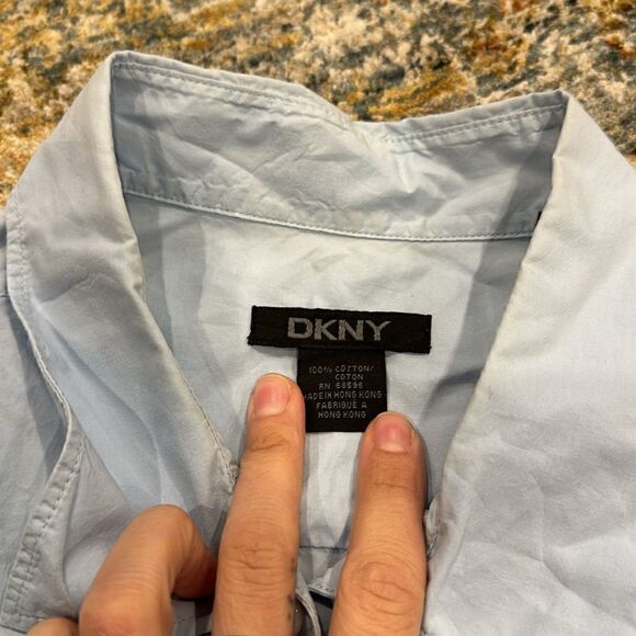 DKNY men’s crinkly button down - Picture 3 of 9